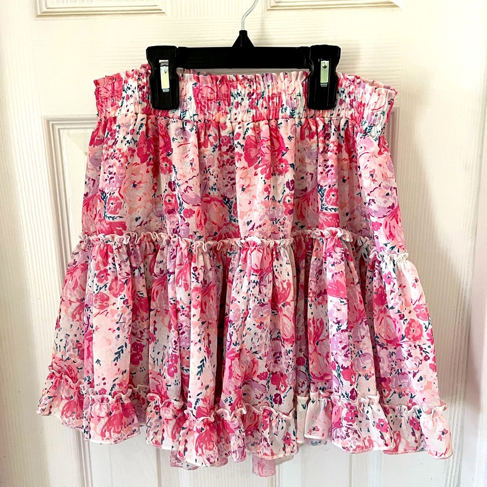 Sweet Honey Clothing Women’s Pink Floral Skirt